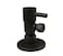 Westbrass D105QR12 Round Lever 14Turn Angle Stop 12 Copper x 38 Compression Oil Rubbed Bronze