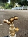 FESTIVE FAUCETS Dog Bone Decorative Outdoor Faucet Handle with Universal Adapter Brass DIY Replacement Handle Only Faucet not Included