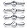 Honkador PP80615 015097 Metal Outside Faucet Hose Bibb Tee Handle Spigot Handle Replacement Lawn Hose Nozzle Tee Handle Hose Tap Tee Handle Hose Bib Handle Replacement12 Point Broach 4 Pack