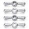 Honkador PP80615 015097 Metal Outside Faucet Hose Bibb Tee Handle Spigot Handle Replacement Lawn Hose Nozzle Tee Handle Hose Tap Tee Handle Hose Bib Handle Replacement12 Point Broach 4 Pack