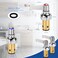 TNROTED Hot and Cold Side Handle Stem Assembly Brass Spindle Assembly Replacement Fit for All TS Faucet Valve Replace 00271340 00271440