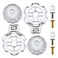 Dreyoo Compatible with MXT11 Temperature and Volume Handles Compatible with Mixet Tub and Shower Knob Replacement Shower Volume Control Handle Bathtub Temperature Control2 SetClear Acrylic