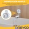 Dreyoo Compatible with MXT11 Temperature and Volume Handles Compatible with Mixet Tub and Shower Knob Replacement Shower Volume Control Handle Bathtub Temperature Control2 SetClear Acrylic