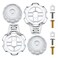 Dreyoo Compatible with MXT11 Temperature and Volume Handles Compatible with Mixet Tub and Shower Knob Replacement Shower Volume Control Handle Bathtub Temperature Control2 SetClear Acrylic