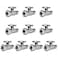 EFIELD Pack of 10 12 FIP Iron Pipe x 38 Compression Chrome 14Turn Straight Stop Water Shutoff Ball ValveVALVE05710PCS