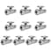 EFIELD Pack of 10 12 FIP Iron Pipe x 38 Compression Chrome 14Turn Straight Stop Water Shutoff Ball ValveVALVE05710PCS