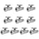 EFIELD Pack of 10 12 FIP Iron Pipe x 38 Compression Chrome 14Turn Straight Stop Water Shutoff Ball ValveVALVE05710PCS