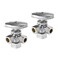 EFIELD Pack of 2 Dual Compression Outlet Angle Stop Valve MultiTurn 12 NOM 58 ODx38x 38 ChromeVALVE0602PCS