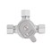 Sloan MIX60A Below Deck Manual Mixing Valve Compatible with Sloan Optima and Optima Plus Below Deck Mixer Faucets Compression Sleeve and Nuts Included 3326009