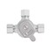 Sloan MIX60A Below Deck Manual Mixing Valve Compatible with Sloan Optima and Optima Plus Below Deck Mixer Faucets Compression Sleeve and Nuts Included 3326009