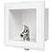 EFIELD Toilet Outlet Box Preassembled12Inch with Installed 14Turn Angle Stop ValveChrom Plated White CPVCTL001