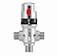 TreMax Thermostaic Mixing Valve with 12 NPT Thread Shower Mixing Valve with NPT Connector no need Adaptors Temperature Control Valve Fahrenheit Scale Mark Solid Brass Silver