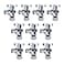 VINTEX 10 Pack Angle Stop Valve 12 in NOM Compression x 38 in OD Compression 58 OD x 38 OD Quarter Turn Water Shut Off Valve Toilet Shut Off ValveBrassChrome