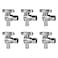 SUNGATOR 6Pack Angle Stop Valve 12 PEX x 38 OD Compression Quarter Turn Chrome Plated 12 inch Pex Shut Off Valves for Faucet and Toilet UPC