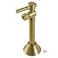 Kingston Brass CC83207DL 12 Sweat x 38 OD Comp Angle Shut Off Valve with 5 Extension Brushed Brass