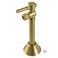 Kingston Brass CC83207DL 12 Sweat x 38 OD Comp Angle Shut Off Valve with 5 Extension Brushed Brass