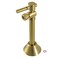 Kingston Brass CC83207DL 12 Sweat x 38 OD Comp Angle Shut Off Valve with 5 Extension Brushed Brass