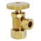 Westbrass Round Handle Angle Stop Shut Off Valve 12 Copper Pipe Inlet with 38 Compression Outlet Polished Brass D10503