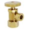 Westbrass Round Handle Angle Stop Shut Off Valve 12 Copper Pipe Inlet with 38 Compression Outlet Polished Brass D10503
