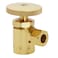 Westbrass Round Handle Angle Stop Shut Off Valve 12 IPS Inlet with 38 Compression Outlet Polished Brass D10303