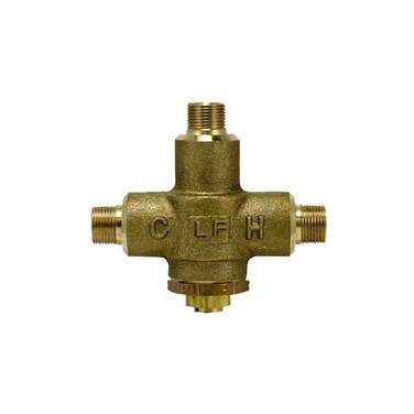 Sloan Optima Accessory MIX135A Thermostatic Water Mixing Valve 40 gpm Under Lavatory Application Solid Brass Valve Body Water Temp Adjustment Stem Max Operating Pressure 125 psig 0326045PK