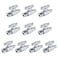 VINTEX Straight Stop Valve 10 Pack 12 Pex x 38 OD Compression Shut Off Valve with 10 Pieces Stainless Steel Clamps Rings Pex CVPC