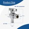PURAGEIR 10 Pcs Quarter Turn 12 Inch Pex x 38 Inch Compression Angle Stop Valve 12Pex x 38 OD Compression Angle Shut Off Valve Solid Brass Chrome