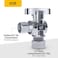 VINTEX 5 Pack Angle Stop Valve12 in NOM Compression x 38 in OD Compression Angle Shut Off Valve58 OD x 38 OD 14 Turn Faucet ValveWater Stop ValveChrome PlatedBrass