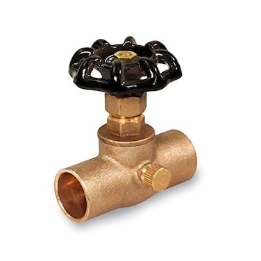 Midline Valve 34 inch No Lead Cast Brass Stop And Waste Valve With Solder Cup Connectors