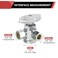 EFIELD Dual Compression Outlet MultiTurn Angle Stop Valve12 Fip Iron Pipe x 38 inch x 38 inchChrome Plated Brass 1VALVE162