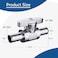 PURAGEIR 10 Pack Straight Shut Off Valve 12 Pex x 12 Pex Straight Stop Valve Quarter Turn Faucet Valve Chrome