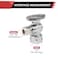 EFIELD Pack of 4 12 FIP Iron Pipe x 38 Compression Chrome 14Turn Angle Stop Water Shutoff Valve Chrome PlatedVALVE0544PCS