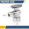 GUOFIS Angle Stop Valve12 FIP Iron Pipe x 38 Compression Chrome Angle Shutoff Valve with 14 Turn Pack of 10VALVE05410Pack