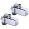 Hettecy Angle Valve NPT 12 Inlet x 38 Outlet Heavy Duty Quarter Turn Angle Shut Off Valve Squared Body Water Control Valve Chrome 2 Pack