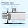 Hettecy Angle Valve NPT 12 Inlet x 38 Outlet Heavy Duty Quarter Turn Angle Shut Off Valve Squared Body Water Control Valve Chrome 2 Pack