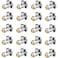 PXZBLG 20pcs Stop Valves 12 38 Angle Stop Valve 12 PTC Input 38 OD Compression Output Push to Connect 14 Turn Chrome Plated Brass for Faucet Toilet Valves No Lead