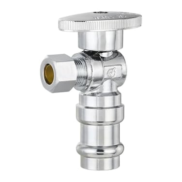 EFIELD Pack of 10 Stop Angle Valve 12 Copper Press x 38 OD Compression 14 Turn LF Brass Made Chrome PlatedVALVE393
