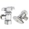 EFIELD Pack of 2 MultiTurn Angle Stop Valve 12 Nominal 58 OD Compression x 38 OD LF Brass Chrome Plate NSFANSI 61VALVE3622PCS