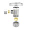 EFIELD Pack of 2 MultiTurn Angle Stop Valve 12 Nominal 58 OD Compression x 38 OD LF Brass Chrome Plate NSFANSI 61VALVE3622PCS