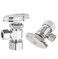 EFIELD Pack of 2 MultiTurn Angle Stop Valve 12 Nominal 58 OD Compression x 38 OD LF Brass Chrome Plate NSFANSI 61VALVE3622PCS