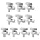 SUNGATOR 10Pack Angle Stop Valve 12 PEX x 38 OD Compression Quarter Turn Chrome Plated 12 inch Pex Shut Off Valves for Faucet and Toilet UPC