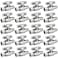 PXZBLG 20 Pack Stop Valves 14 Turn 38 OD Compression 12 PEX Chrome Plated Brass for Faucet Toilet Valves