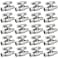 PXZBLG 20 Pack Stop Valves 14 Turn 38 OD Compression 12 PEX Chrome Plated Brass for Faucet Toilet Valves