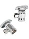 EFIELD Pack of 2 MultiTurn Angle Stop Valve 12 Fip Iron Pipe x 38 OD LF Brass Chrome Plate NSFANSI 61VALVE3652PCS