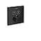 hansgrohe ShowerSelect Modern Thermostatic Shower Valve Trim with Temperature Control and Diverter in Matte Black 15763671