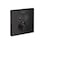 hansgrohe ShowerSelect Modern Thermostatic Shower Valve Trim with Temperature Control and Diverter in Matte Black 15763671