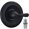 RJDIBAN Replacement for Delta Classic 13 Series SingleFunction Trim Kit T13020BL Matte Black Shower Handle Fit Delta Shower Valve R10000 Series Cartridge Included