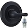 RJDIBAN Replacement for Delta Classic 13 Series SingleFunction Trim Kit T13020BL Matte Black Shower Handle Fit Delta Shower Valve R10000 Series Cartridge Included