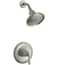 KOHLER TS3964BN Devonshire RiteTemp Shower Valve Trim with Lever Handle and 25 GPM Showerhead