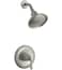 KOHLER TS3964BN Devonshire RiteTemp Shower Valve Trim with Lever Handle and 25 GPM Showerhead